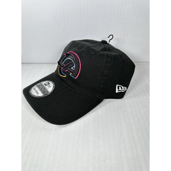 Los Angeles Rams New Era 9TWENTY Crucial Catch 2024 Hat Cap Black Plaid NEW - Picture 2 of 4